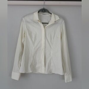Brunello Cucinelli Cream Button-Up Shirt